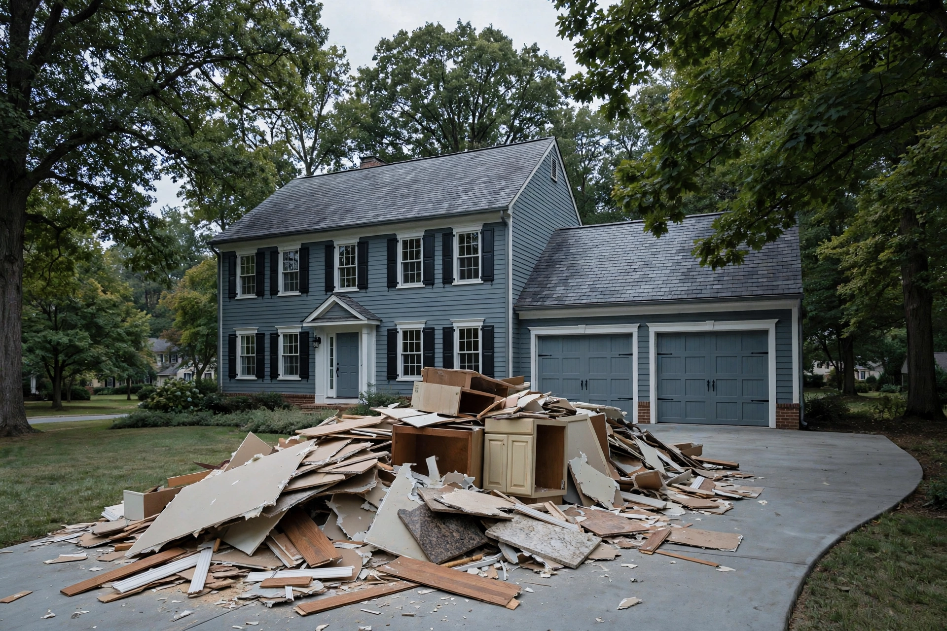 Before photo,  Construction Debris Removal in Collington, by Bowie Junk Removal Company