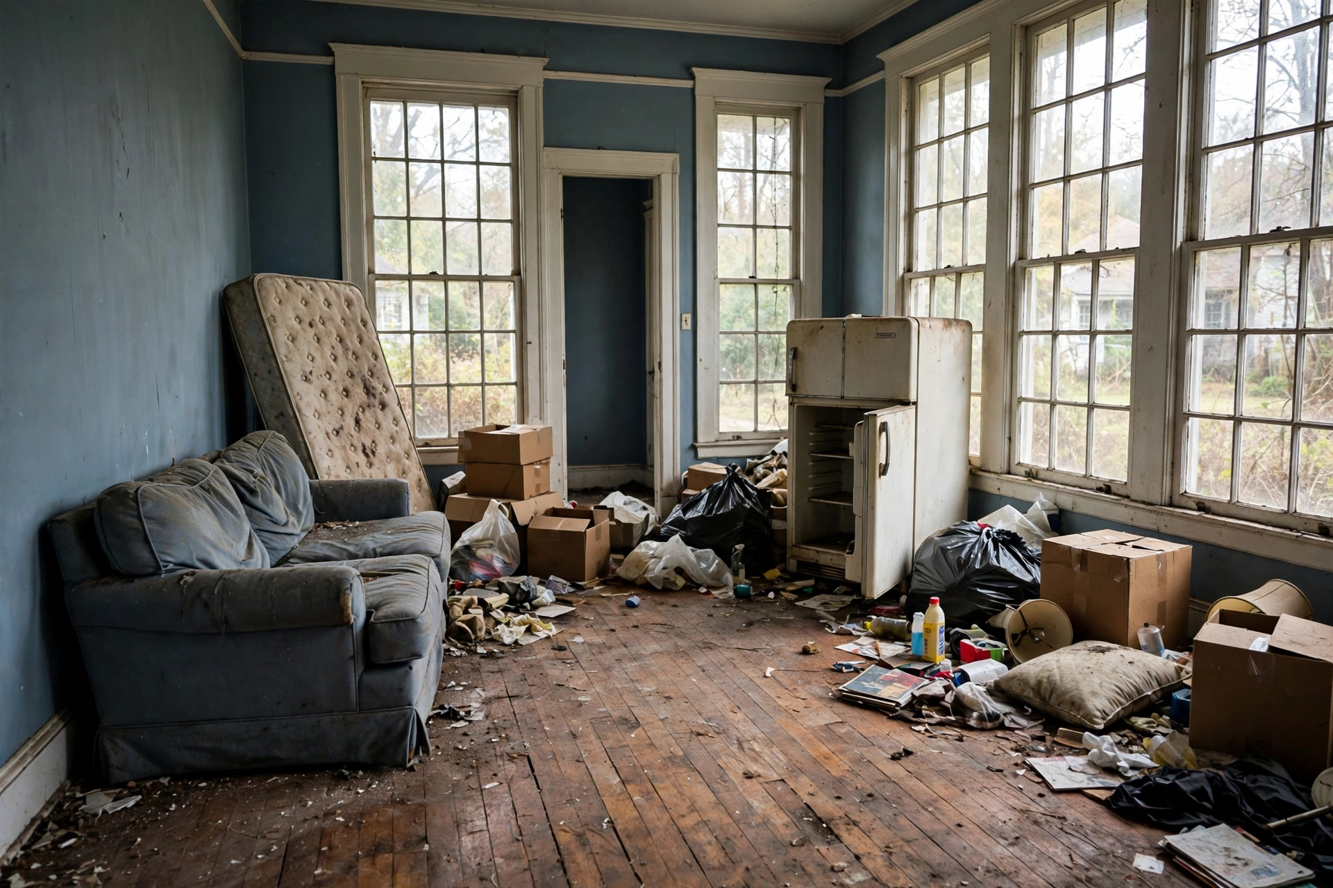 Before photo,  Foreclosure Cleanout in Yorktown, by Bowie Junk Removal Company