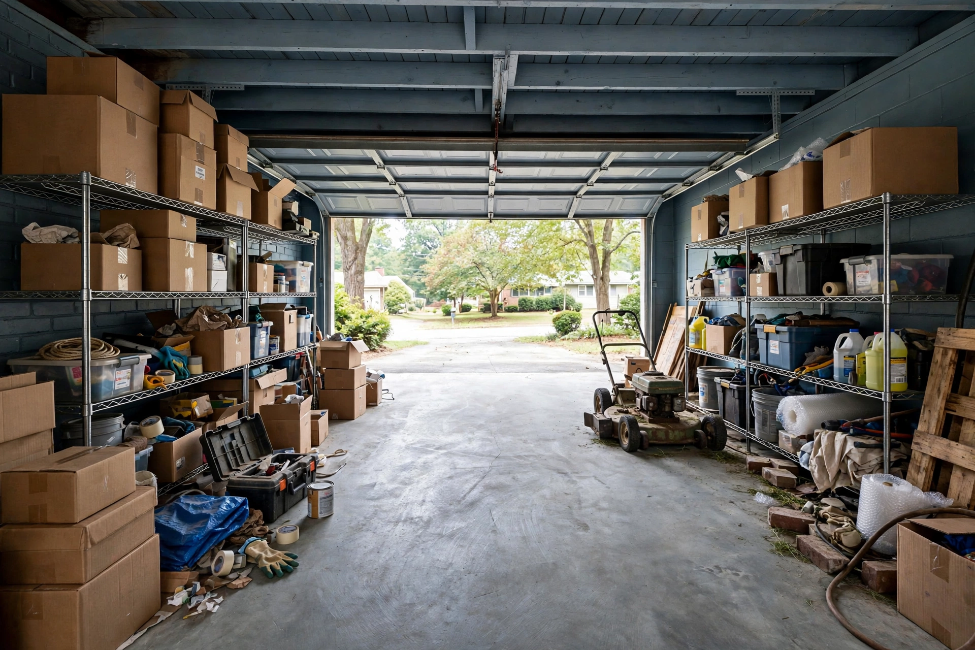 Before photo,  Garage Cleanout in Belair, by Bowie Junk Removal Company